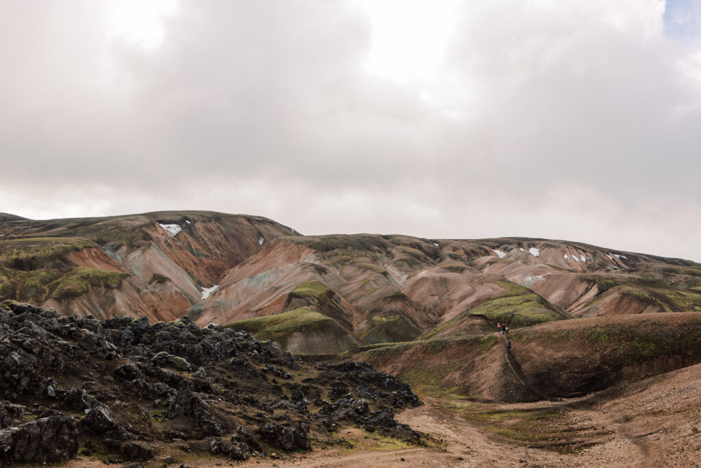 the rainbow mountains of landmannalaugar