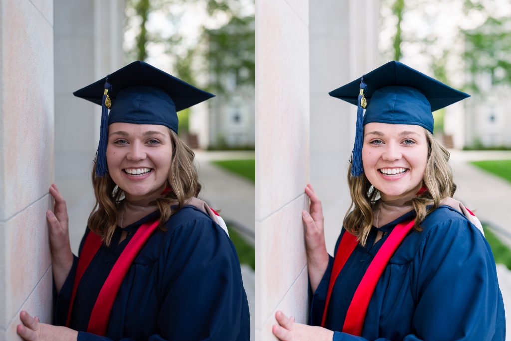 senior girl dickinson college cap and gown senior session
