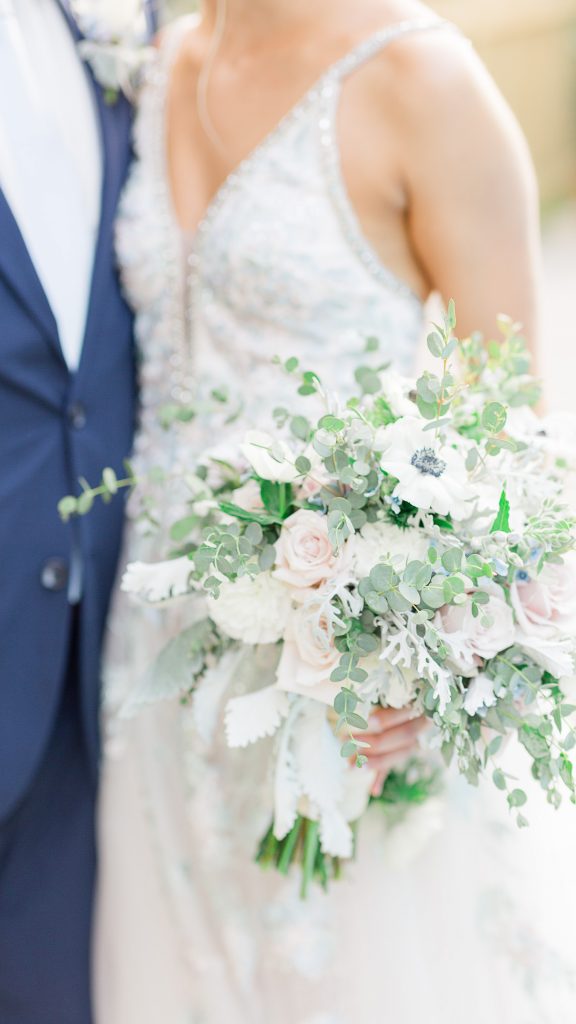 bride and bridal bouquet